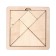 The game of the puzzle is wooden "Tangram", natural, small