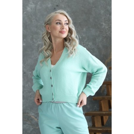 Cardigan female, size 46, mint color-5