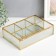 Organizer Casket Glass for trifles "Squares" 6x16.5x23 cm