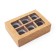 Folding box under 6 sweets, craft, 13.7 x 9.8 x 3.8 cm
