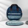 Embroidery bag, 2 compartments with lightning, with handles, d = 35 × 12 cm, color blue