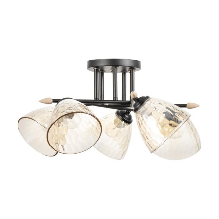 Chandelier "Charlene" 5he27 40w Black 60x60x27 cm Bayerlux-3