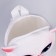 Baby backpack for a girl "cat", plush, white color
