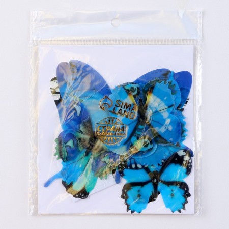 Set for decorating "Butterflies", 12 pcs, blue color-5