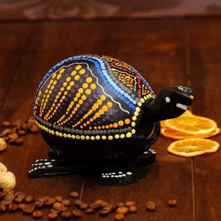 Souvenir-Jewish "Turtle Disneric with a swinging head" tree 17x12x10 cm mix-6