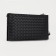 Male purse with zipper, department for bills, for maps, for coins, black color