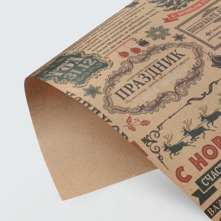 Paper Crafts "New Year's newspaper", 50 x 70 cm, New Year-2