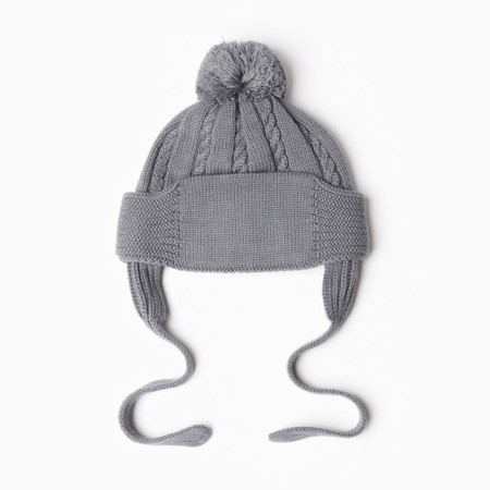 Children's hat, gray color, size 44-46 (9-12 months)