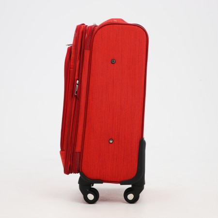 Small suitcase 20 "on lightning, code castle, with extension, red color-3