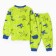 Pajamas for boys, green color/aircraft, height 92 cm