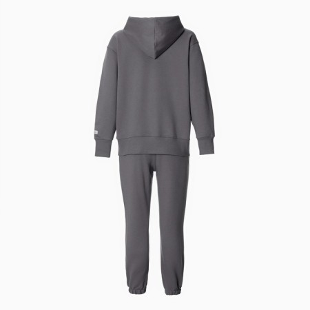 Women's costume (sweatshirt and trousers), dark gray color, size 44 (m)-6