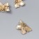 Decor for creativity Metal "Golden butterfly" rhinestones 1.2x1.9 cm