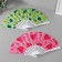 Fan plastic, textiles "summer mood" mix 23 cm