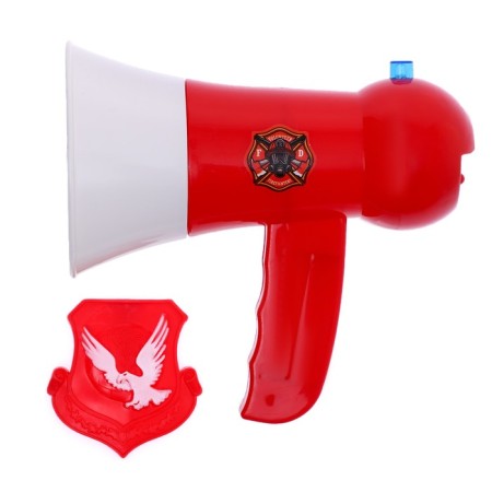 Megaphone "Fireman", 2 modes: siren, loudspeaker, works from batteries-1