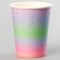 Paper glasses "gradient", 6 pcs.