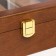 Casket wood for clock 3 divisions and jewelry "Cinnamon" 7.4x18x22 cm