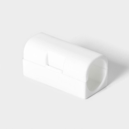 A set of clamps for wires, self -adhesive, 20 pcs, white color-1