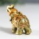 Polystone souvenir "Little Elephant with Rose on the Popon" 3.5x4x2 cm