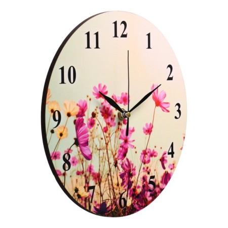 Wall clock, series: flowers, "wildflowers", discrete move, D-23. cm-1