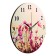 Wall clock, series: flowers, "wildflowers", discrete move, D-23. cm