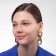 Earrings Metal "Chain" straight angles, 3 links, color gold