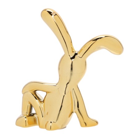 Toy on the car panel, bunnies, gold, plastic, set 2 pcs-6