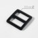 The buckle is regulatory, two -sided, inner width - 20 mm, thickness - 2.5 mm, 5 pcs, black matte color