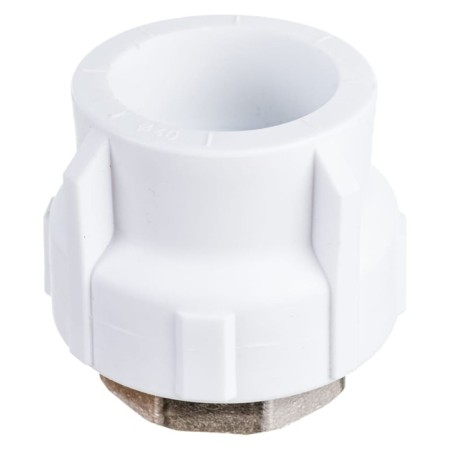 Combined "Politek" coupling, polypropylene, 40 mm x 1 1/4 ", internal thread