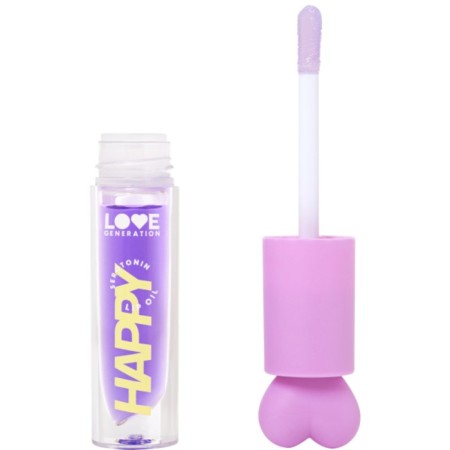 Lip oil Love Generation Be Happy, tone 04 transparent purple, 2.3 ml