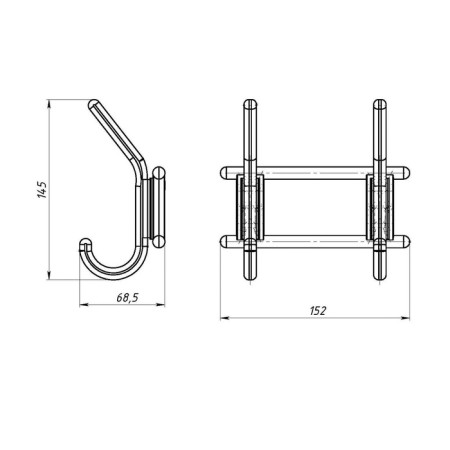 Hook-lick, two-rod-6