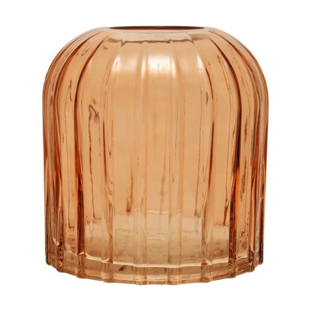 Decorative vase of glass "Relief", 145 × 145 × 160 mm, color peach color-3