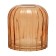Decorative vase of glass "Relief", 145 × 145 × 160 mm, color peach color