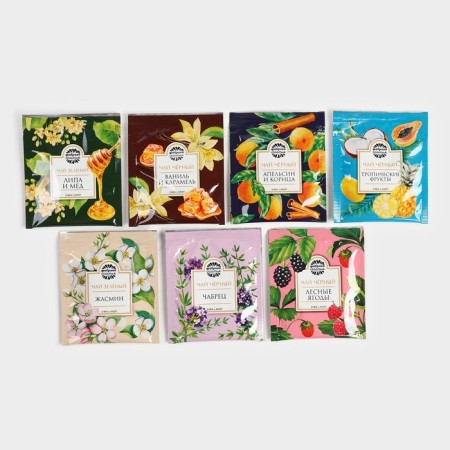 New Year! Gift tea "Happy New Year" Assorted, 12.6 g (7 bags x 1.8 g).-2