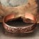 Bracelet "Flowering", plate, narrow, copper