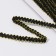 Decorative braid "Chanel", 8 mm, 10 ± 1 m, black/gold color