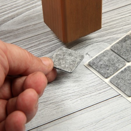 Furniture tundra, 25 x 25 mm, square, gray, 18 pcs.-10