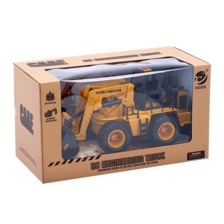 Radio -controlled "construction" tractor, mobile bucket, works from batteries-5