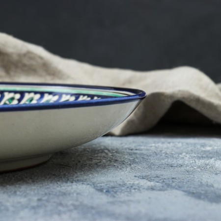Largan Rishtan ceramics "Patterns", 31 cm, blue-2