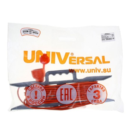 An extension cord on the frame USh-6, 10 m, without grounding, PVS 2x0.75-2