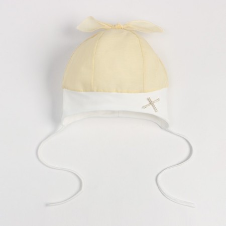 Children's hat, yellow color, size 44-46