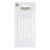 A set of shoes for shoes, 6 pcs, silicone, flat, 13 mm, 9 cm, white color