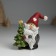Polystone souvenir "Santa Claus in a red cap with a heart, with a green Christmas tree" 6.5x4x9 cm