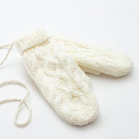 Women's mittens minku "knitted", 18 cm (6 1/2), cent