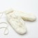 Women's mittens minku "knitted", 18 cm (6 1/2), cent