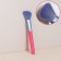 Make-up brush "Pencil", beveled, 15 (+/- 1) cm, pink/purple color