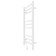 Electric towel Laris Astor ChK9, 350x700 mm, 9 crossbars, left, white