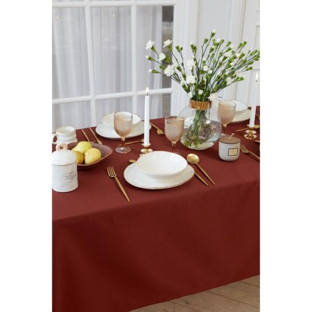 The tablecloth "Ethel" Lines 150*220 +/- 3cm, central chocolate, pl. 192 g/m2, hl with VGMO-5