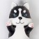 Soft toy "Husky", 65 cm, gray-white color