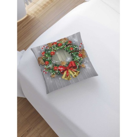 Decorative pillowcase "New Year's bells", on lightning, size 45x45 cm-1