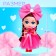 Fairy -tale pony doll, gift set with ponies, purple, mix
